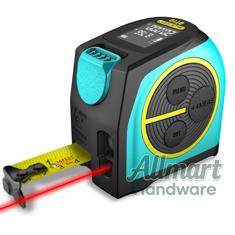Laser Distance Meter 2 In 1 Tape - DT10 2-in-1レーザーテープメジャー40M、メタルベルトクリップ付きデジタルレーザー距離計、建設用LCD測定ツール