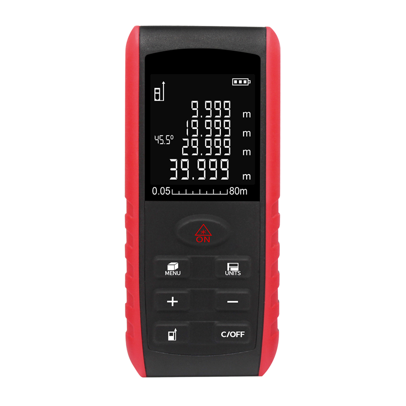 Laser Distance Meter 100M - Heipoe-ポータブルデジタルレーザー距離計,レーザー測定,面積,体積,角度80m, 100m, 120m,e80,e100,e120