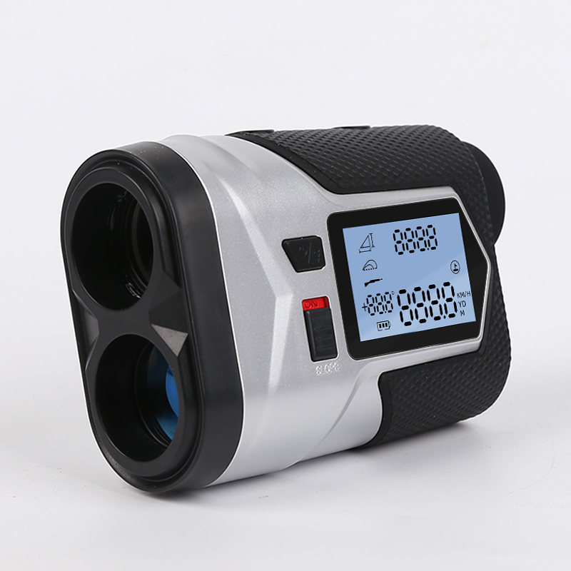 Golf Rangefinder Laser Slope - 充電式ゴルフレーザー距離計,調整された赤いフラグ付きのヘッドバンド,振動付きレーザー,距離計,望遠鏡,狩猟,650m, 1200m