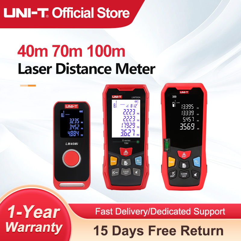 Laser Distance Meter 100M - UNI-T レーザー距離計 40 メートル 60 メートル