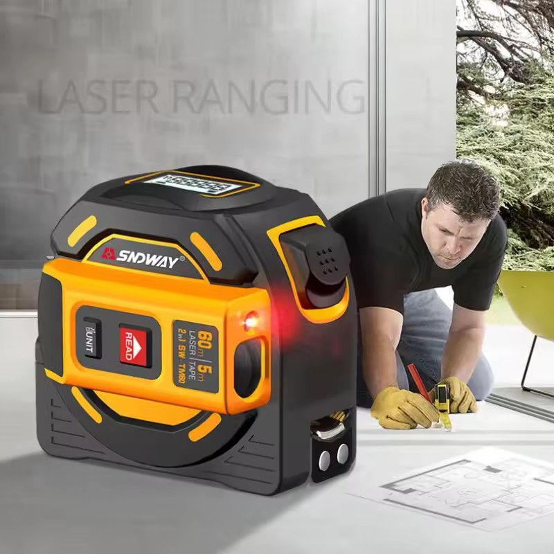 Laser Distance Meter 2 In 1 Tape - SNDWAY SW-TM40 TM60 デジタルレンジファインダー レーザー距離計 プロ仕様