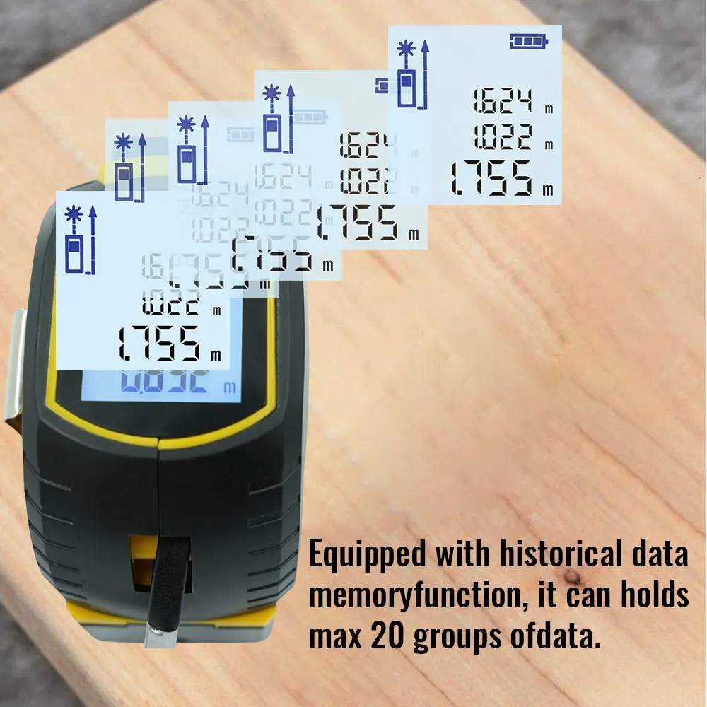 2026年型 新型レーザー巻尺 3in1デジタル巻尺 高精度 - Digital Tape Measure 5M Laser のレビューと価格