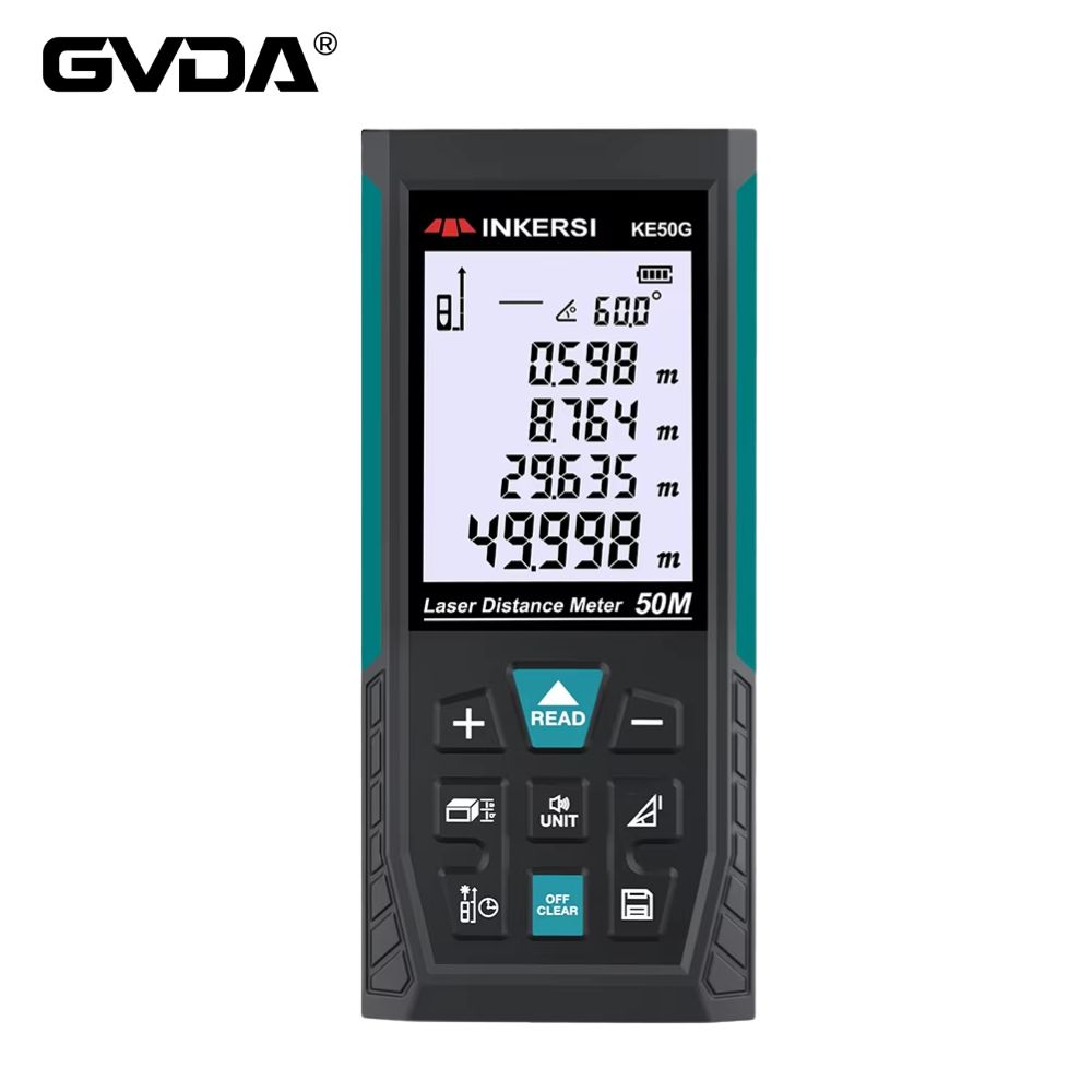 レーザー距離計 50m デジタル距離測定器 レーザー巻尺 水 - Laser Distance Meter With Bubble Level のレビューと価格