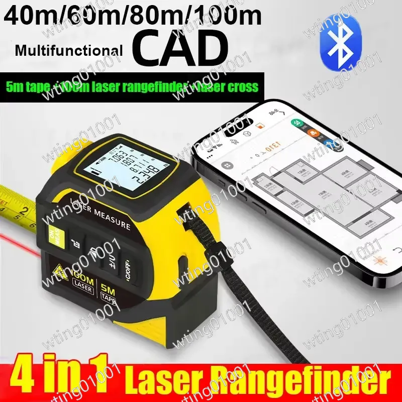 4 in 1 レーザー距離計 Bluetooth 5M スチ - Laser Measure 40M Bluetooth のレビューと価格