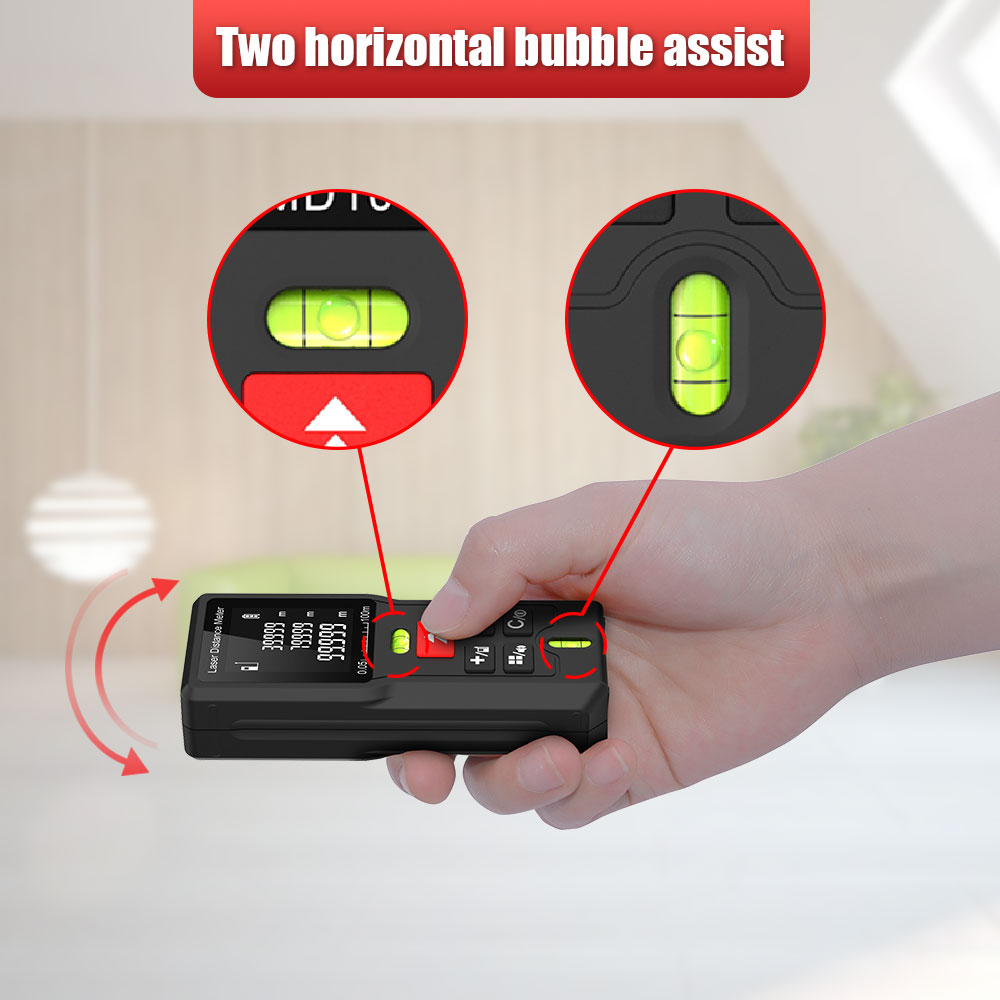 BOAYALレーザー距離計、2つの気泡水準器付き、164フィ - Laser Distance Meter With Bubble Level のレビューと価格
