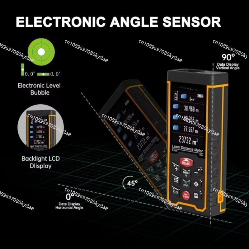 M/ft/in/ft+in 計測範囲 120メートル/394 - Laser Distance Meter With Bubble Level のレビューと価格