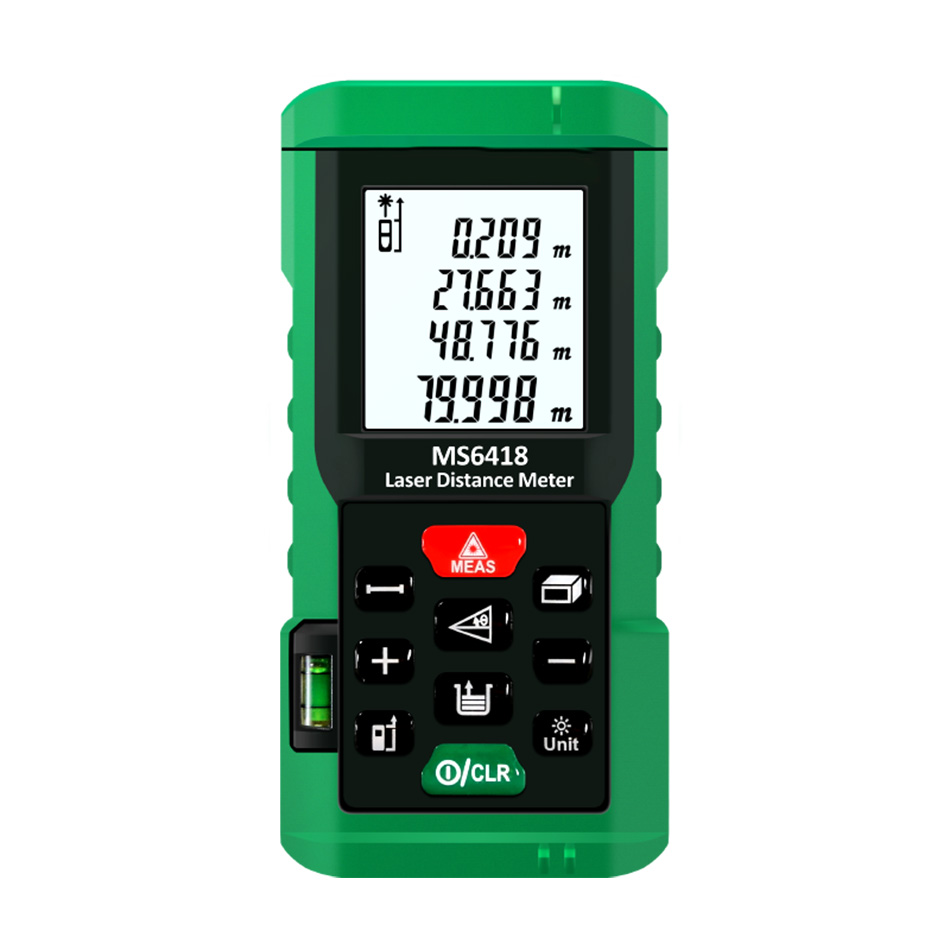 高品質のレーザー距離計,水準器付きデジタル距離計,80m測定 - Laser Distance Meter With Bubble Level のレビューと価格