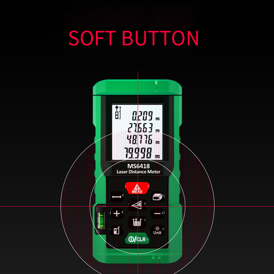 高品質のレーザー距離計,水準器付きデジタル距離計,80m測定 - Laser Distance Meter With Bubble Level のレビューと価格