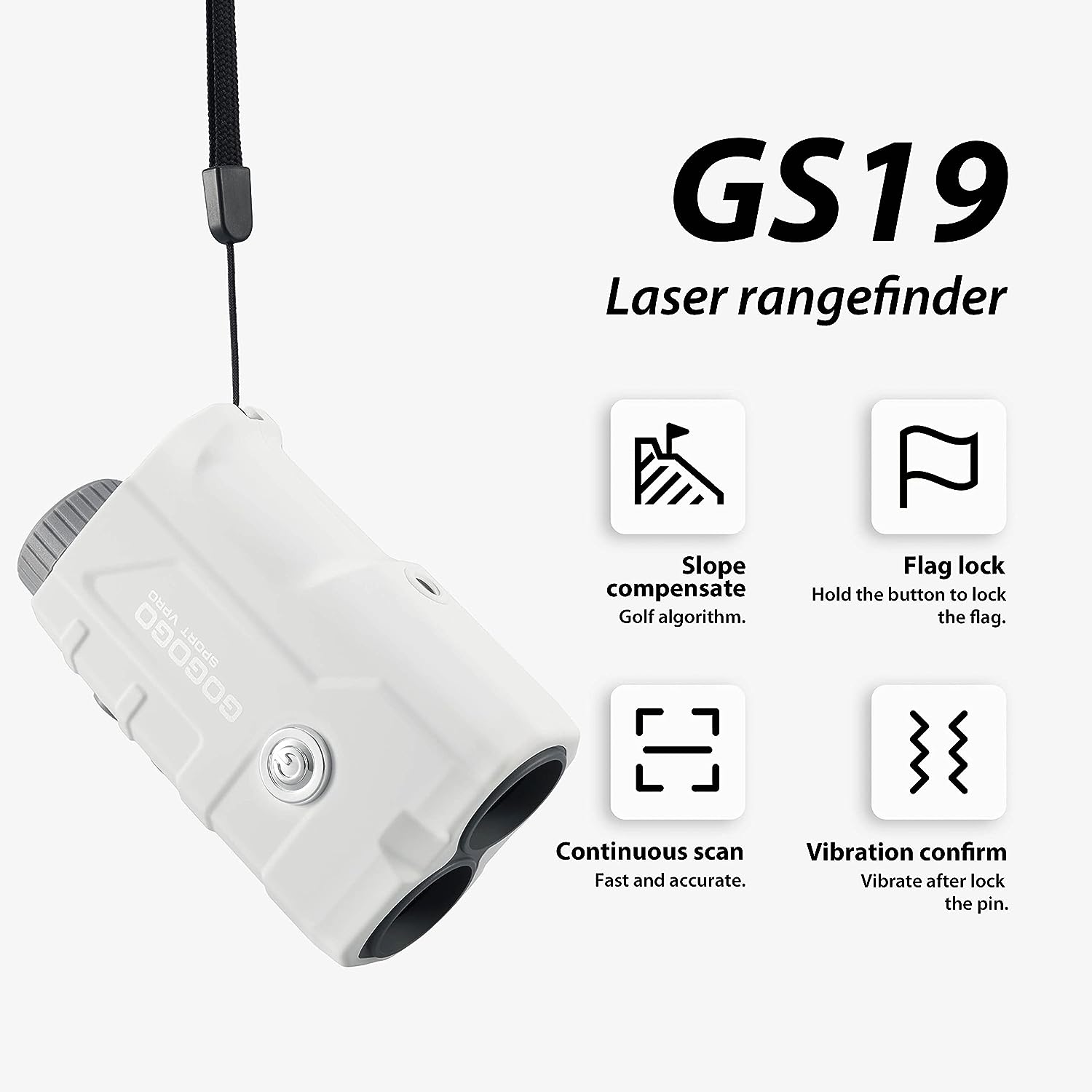 ゴルフ距離計 900ヤード スロープレーザー距離計 6倍拡大 - Golf Rangefinder Laser Slope のレビューと価格