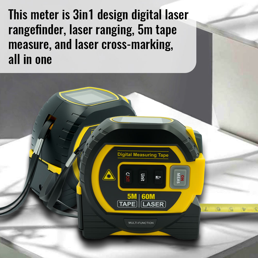 2026年新型レーザー距離計 3 in 1 デジタルメジャー - Digital Tape Measure 5M Laser のレビューと価格