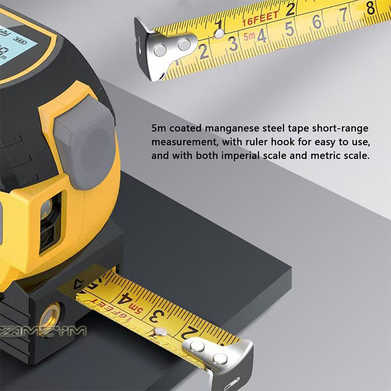 3in1レーザー測定テープ 40M/60Mレーザー距離計 5 - Digital Tape Measure 5M Laser のレビューと価格