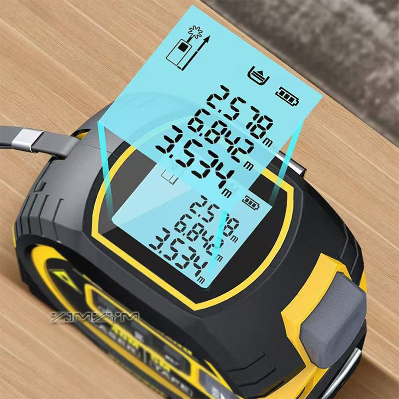 3in1レーザー測定テープ 40M/60Mレーザー距離計 5 - Digital Tape Measure 5M Laser のレビューと価格