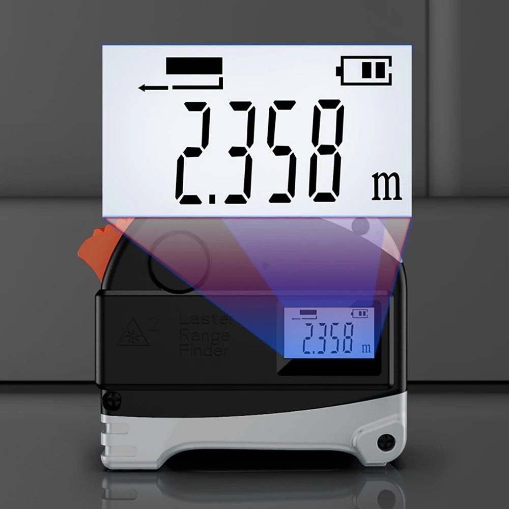 レーザー巻尺デジタルディスプレイ高精度電子メーター定規多機能 - Digital Tape Measure 5M Laser のレビューと価格