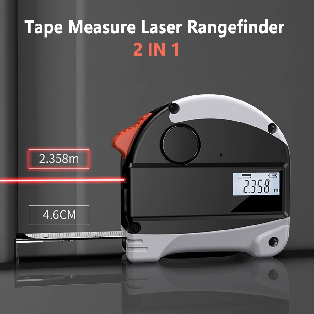 レーザー巻尺デジタルディスプレイ高精度電子メーター定規多機能 - Digital Tape Measure 5M Laser のレビューと価格
