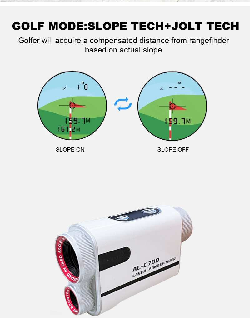 600メートルレーザー距離計 レーザーゴルフ距離計 プラスチ - Golf Rangefinder Laser Slope のレビューと価格