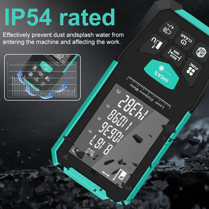 Snakol プロフェッショナルレーザー距離計 150 メー - Laser Distance Meter 100M のレビューと価格