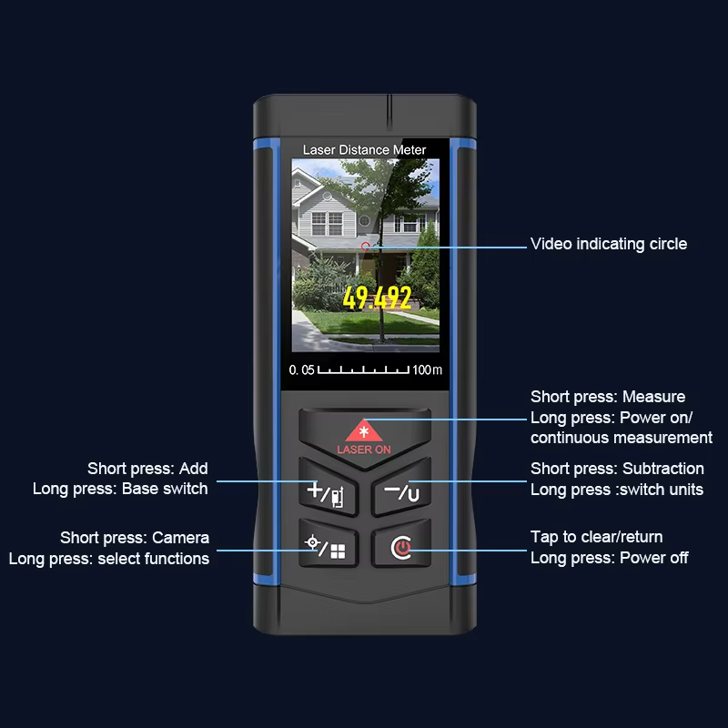 レーザー距離計 150m、高精度デジタルハンドヘルド距離計、 - Laser Rangefinder 150M Outdoor のレビューと価格