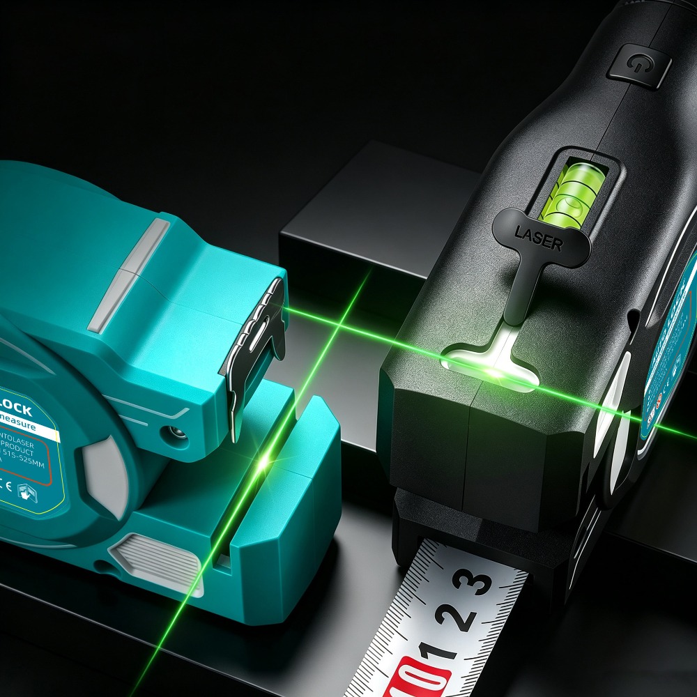 レーザー距離計 2-in-1 5m×25mm 高精度 0.1 - Laser Distance Meter 2 In 1 Tape のレビューと価格