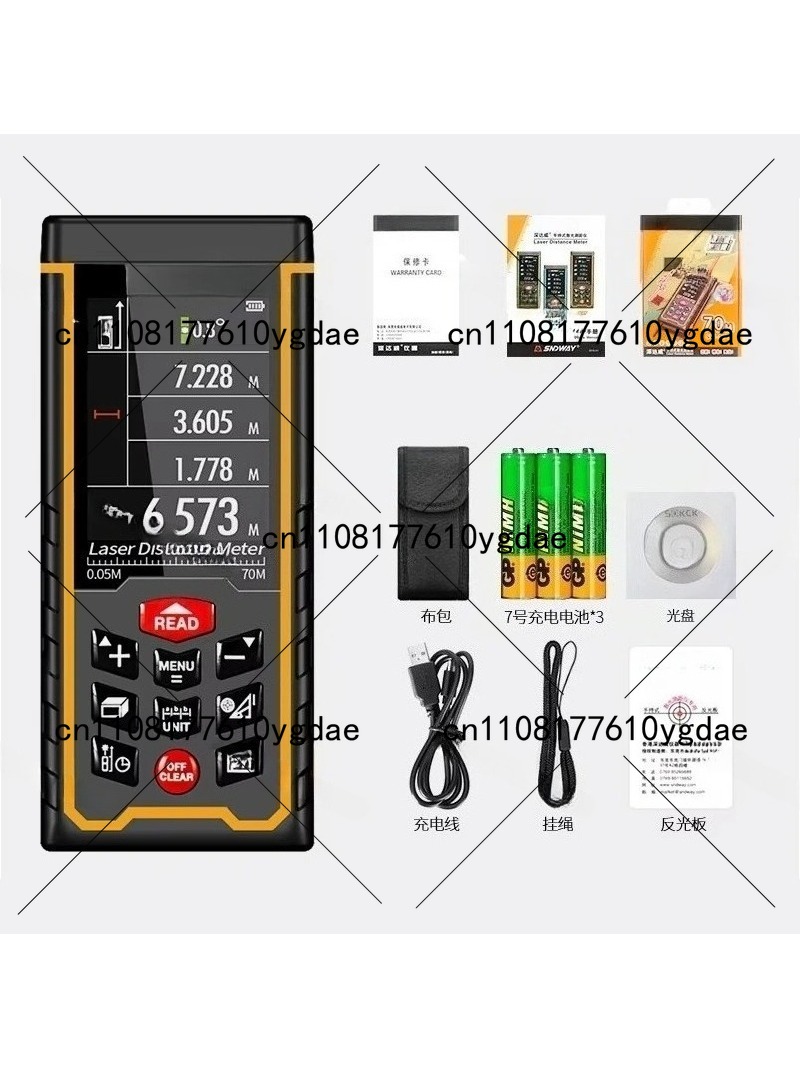 デジタルレーザー赤外線距離計 394フィート/120メートル - Laser Distance Meter With Bubble Level のレビューと価格