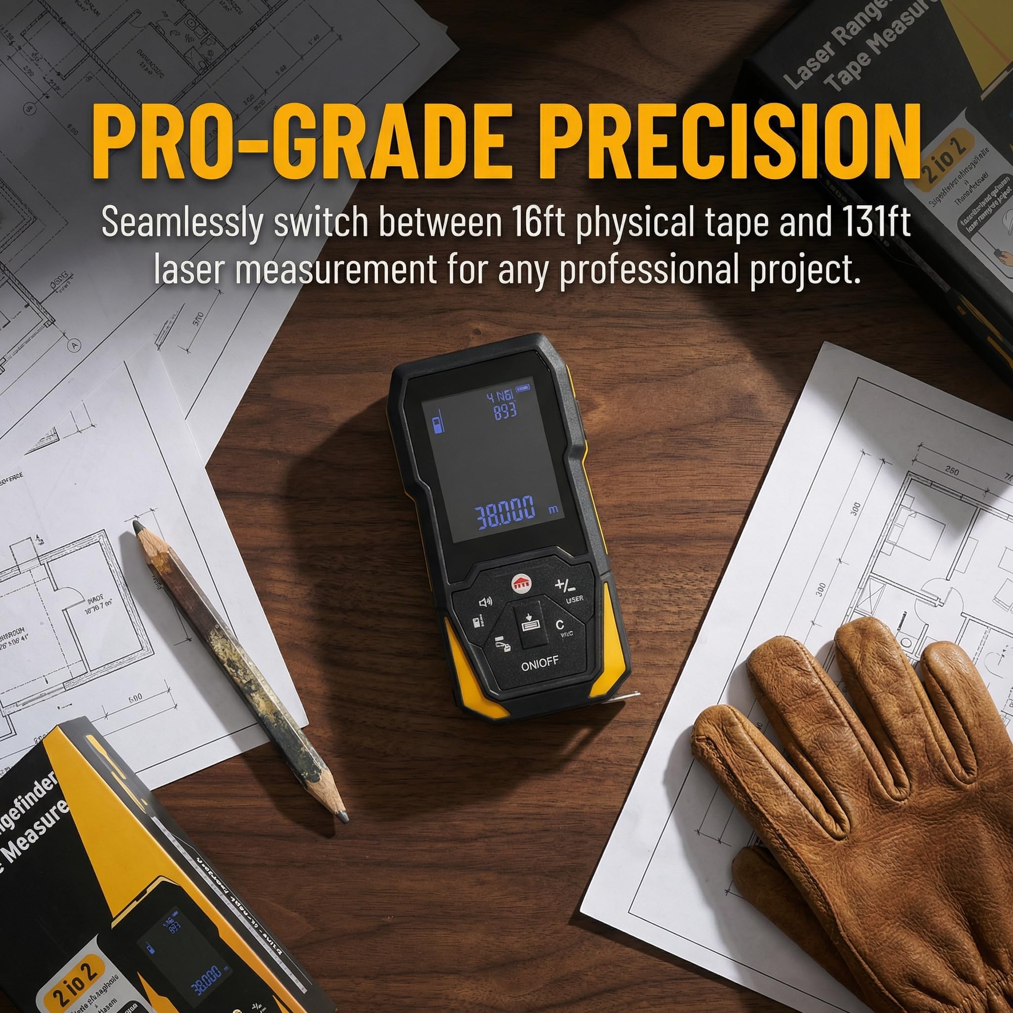 Miangerrn 2-in-1 レーザー距離計 40m 距 - Laser Distance Meter 2 In 1 Tape のレビューと価格