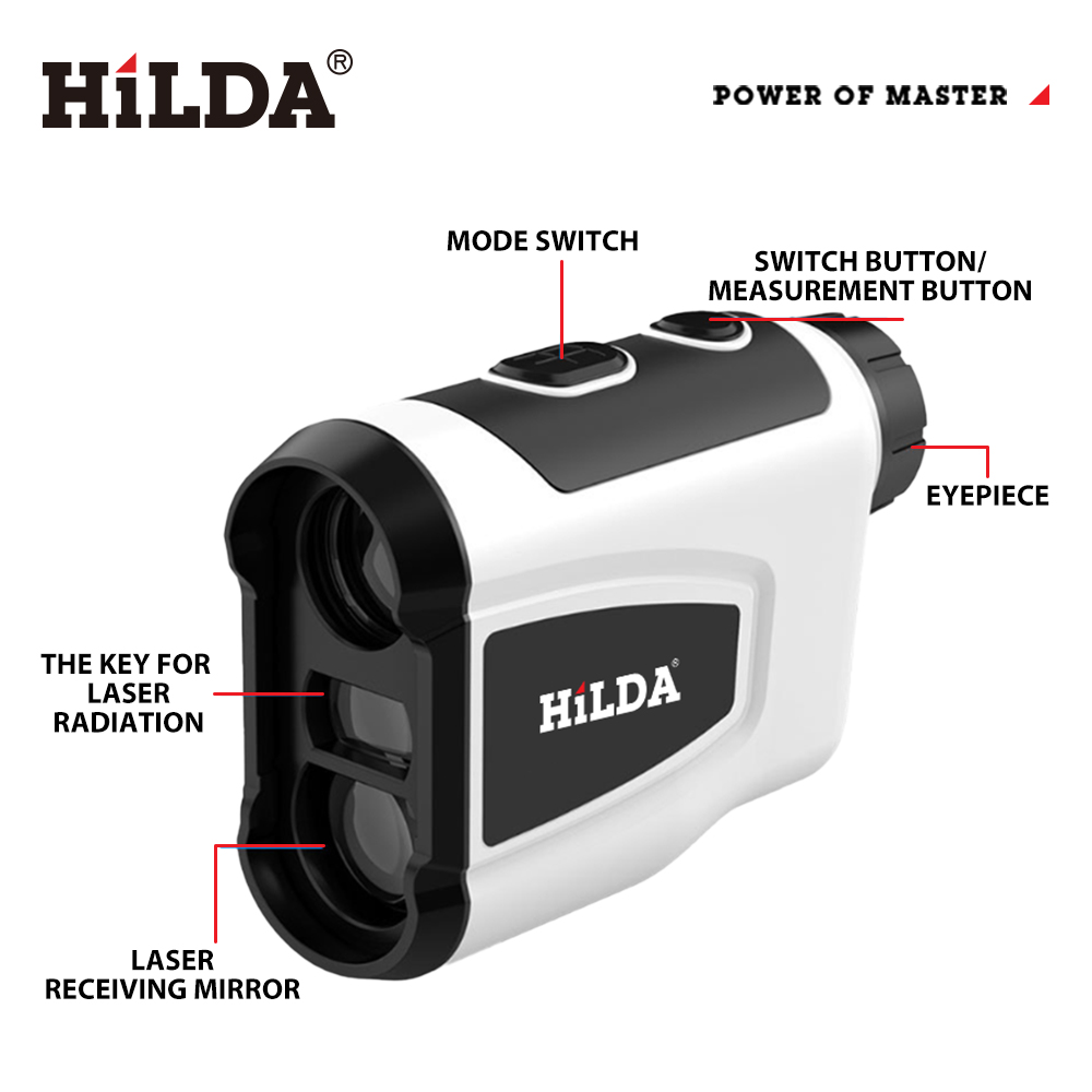 HILDA 800M ゴルフレーザー距離計 6倍単眼鏡 スロ - Golf Rangefinder Laser Slope のレビューと価格