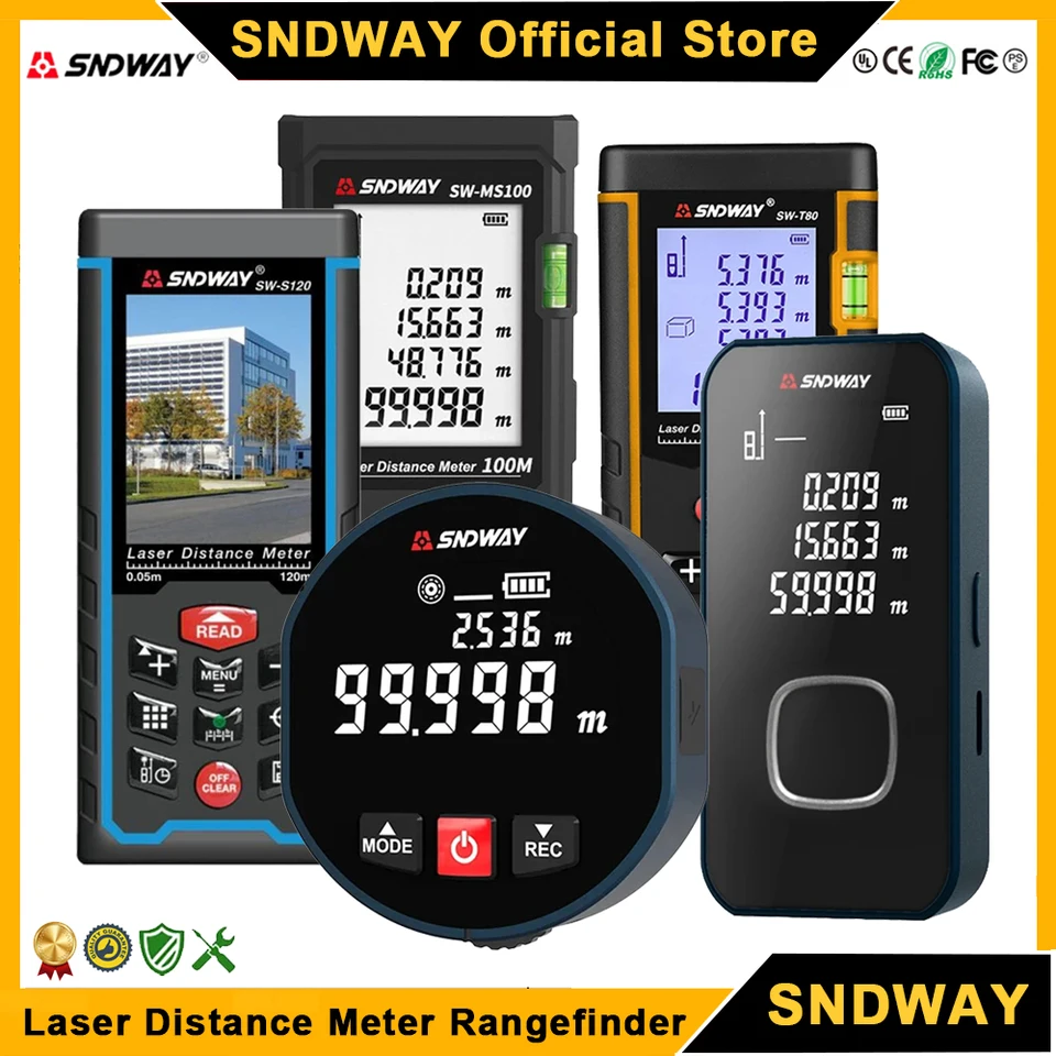 プロ仕様レーザー距離計 デジタルテープメジャー付き 面積・体 - Laser Measure Area Volume Calculator のレビューと価格