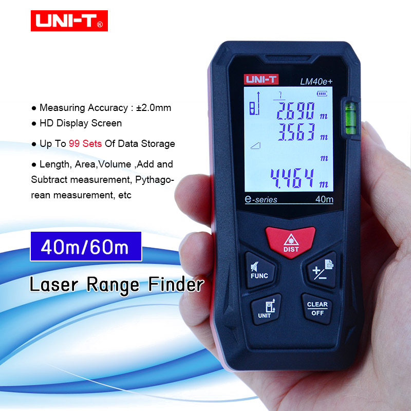 UNI-T LM40e+ LM60e+ レーザー距離計 40 - Laser Distance Meter With Bubble Level のレビューと価格