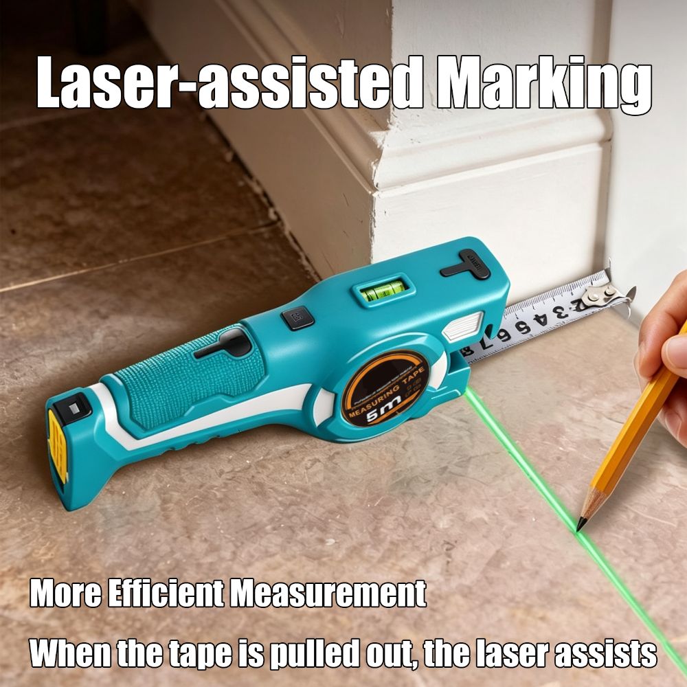 3-in-1レーザー距離計 高精度 5Mx25mm デジタル - Digital Tape Measure 5M Laser のレビューと価格