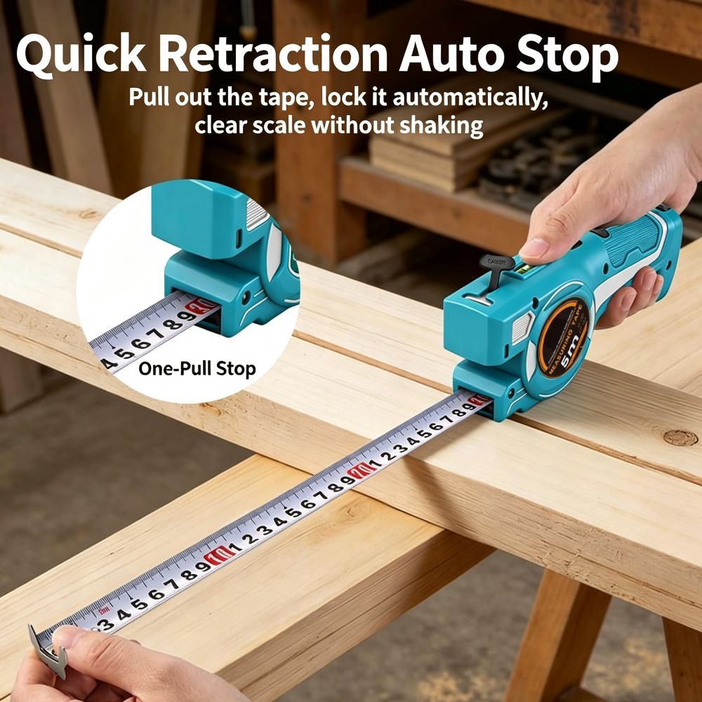 3-in-1レーザー距離計 高精度 5Mx25mm デジタル - Digital Tape Measure 5M Laser のレビューと価格