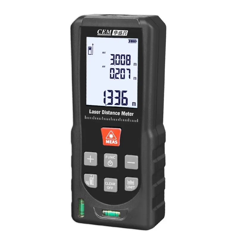 真の実効値（True RMS）レーザー距離計、120メートル - Laser Distance Meter With Bubble Level のレビューと価格