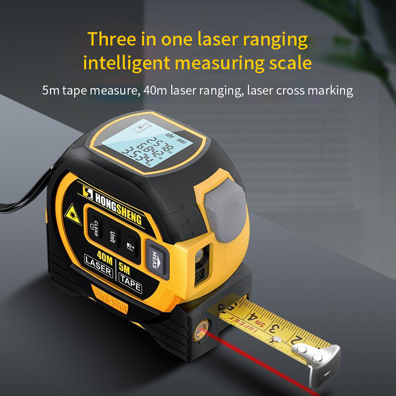 レーザー距離計測定レーザー巻尺デジタルレーザー距離計デジタル - Digital Tape Measure 5M Laser のレビューと価格