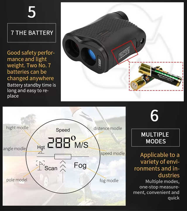 ポータブルミニレーザーゴルフ距離計 LCDディスプレイ搭載  - Laser Measure Area Volume Calculator のレビューと価格