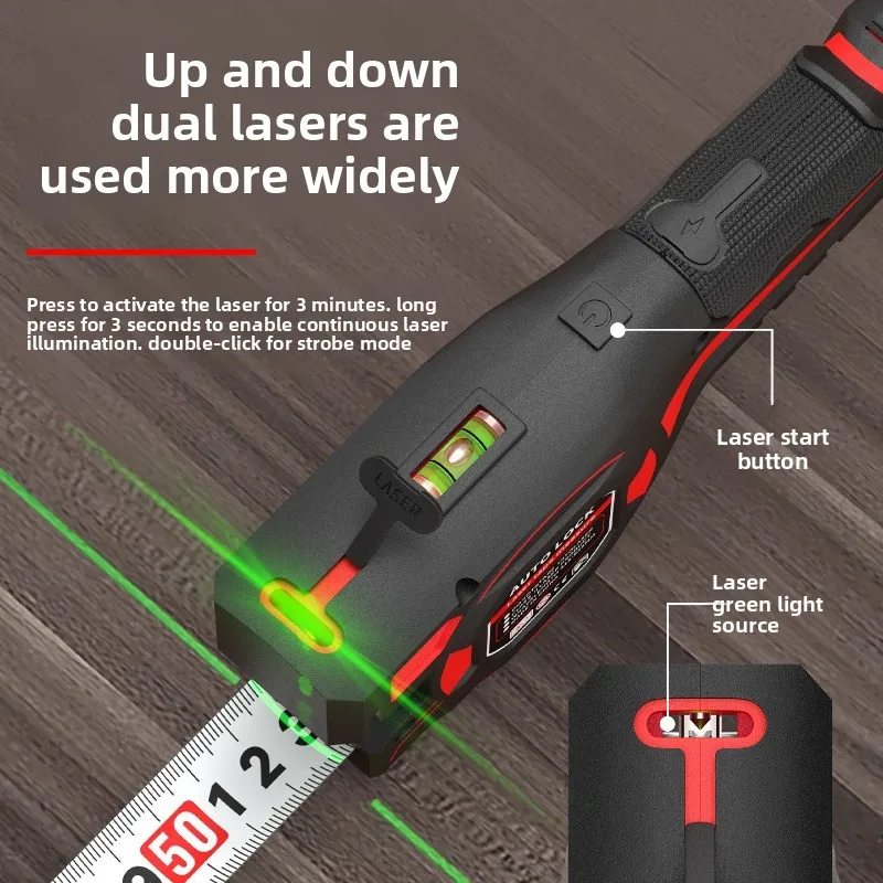 2 in 1 レーザー距離計 テープメジャー 5M スチール - Laser Distance Meter 2 In 1 Tape のレビューと価格